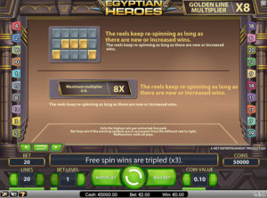 Egyptian Heroes slotmaskinen SS-03