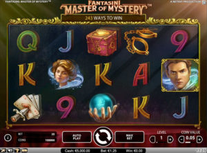 Fantasini Master of Mystery slotmaskinen SS 3
