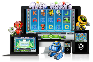 Alien Robots spil på mobil og tablet