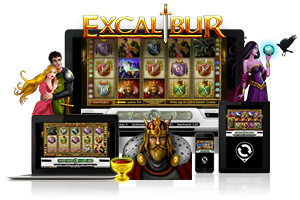 Excalibur spil på mobil og tablet