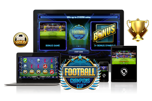 Football Champions Cup spil på mobil og tablet