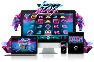 Neon Staxx spil på mobil og tablet
