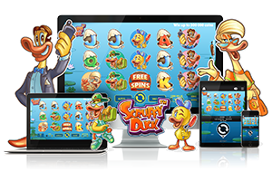 Scruffy Duck spil på mobil og tablet