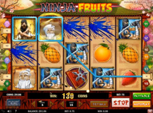 Ninja Fruits slotmaskinen SS-03